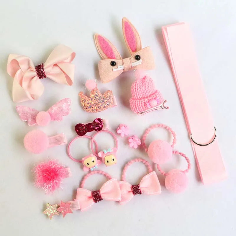 18-Piece Children's Hair Accessories Kit