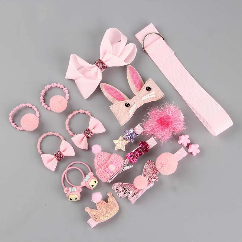 18-Piece Children's Hair Accessories Kit